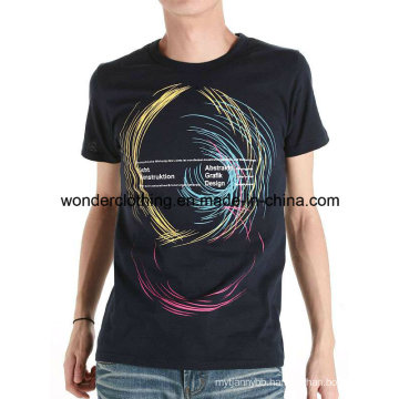 Custom Wholesale Cotton Fashion Design Screen Printed Summer Man T Shirt